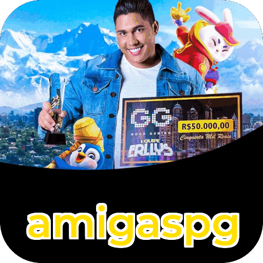 Passo a passo visual mostrando processo de download e instalação do aplicativo amigaspg